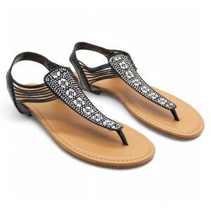 Sugar Women's Bernice Slingback Flat Sandals Women's Shoes